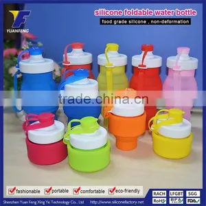 BPA Free Silicone Sports Water Bottle Wholesale thumbnail-1