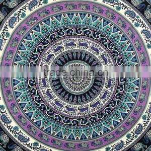 Elephant Mandala Tapestry Indian Tapestry Bedspread Bohemian Hippie Tapestry Beach Throw Indian Mandala Tapestry Wall Hanging thumbnail-2