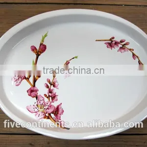 New Decal Ceramic Oval Serving Dishes thumbnail-1