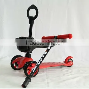 Mini Micro Scooter Red With Seat and O-bar Handle thumbnail-1