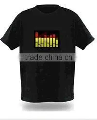 Accept Customized EL Sound Activated T-shirt thumbnail-1