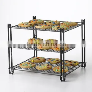 FDA Approval 3 Tier Wire Stackable Cooling Rack thumbnail-1