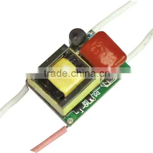 3*1W/300ma TRIAC Dimming Constant Current LED Driver;90~140VAC/180~240VDC Input;size:25*18*11mm thumbnail-1