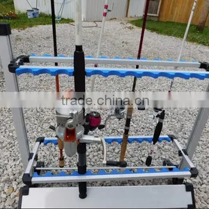 Amarine-made Fishing Rods Holder Portable Aluminum 24 Fishing Rod Racks Great for Storing Fishing Poles on Boat, Truck, Rv At Ho thumbnail-2