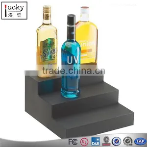 3 Tier LED Lighted Bottle Display Shelf,LED Liquor Bottle Display thumbnail-1