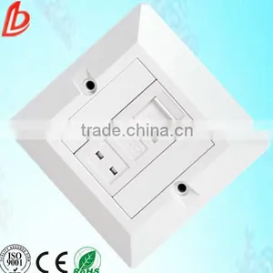 1 Ports Network Rj45 Single Wall Face Plate With Shutter thumbnail-1