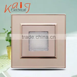 Wall Mount AC180V - 240V LED Footlight Wall Switch With Yellow Light thumbnail-1