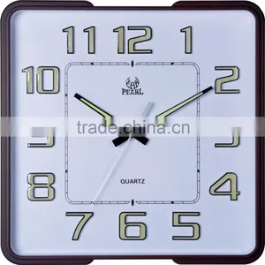 Pearl Round Quiet Sweep Wall Clock PW284 thumbnail-2