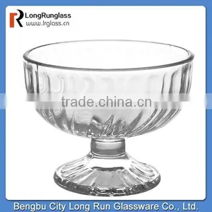 LongRun 2015 New Recommend 213g Eco-friendly Glass Material Sundae Glass Ice Cream Bowl With Stem Factory Supply thumbnail-1