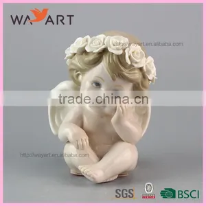 Good Quality Ceramic Polyresin Angel Cherub thumbnail-3
