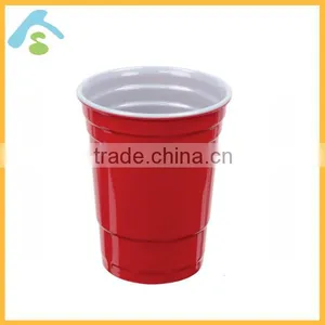 Simple Design Melamine Party Cup in 2016,Red & Yellow thumbnail-1