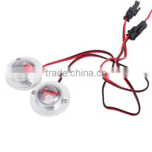 LED Flash Strobe Warning Light Car Motorcycle Emergency Lamp Round Bulb Controller 5W 2Pcs thumbnail-4