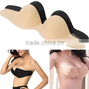 Sexy Adhesive Silicone Stick On Push Up Gel Strapless Invisible Bra Backless thumbnail-4