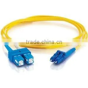 30m LC-SC 9/125 OS1 Duplex Singlemode Fiber Optic Cable (Plenum-Rated) thumbnail-1