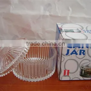 High Quality Fashion Glass Candy Jar With Color Gift Box Packing Wholesale thumbnail-2