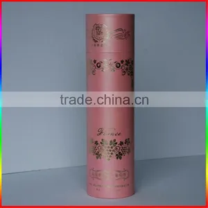 Custom Print Cylinder Tube Wine Paper Box Packaging thumbnail-1