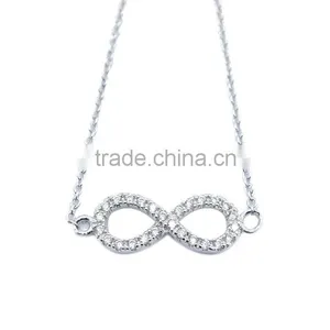 Bulk Sale Cheap Fashion 8 Charm Bracelet in Silver thumbnail-2