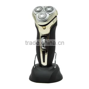 Long Time Charge Men Shaver With Three Individually Floating Rotary Heads thumbnail-3