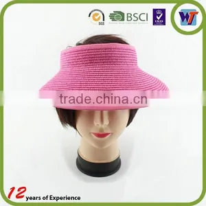 Wholesale Custom Waterproof Sun Visor Cap Short Plaid Visor Caps thumbnail-3