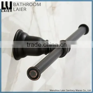 Furniture Double Posts Zinc Alloy ORB Finishing Bathroom Accessories Wall Mounted Toilet Paper Holder thumbnail-4