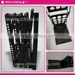 Folding 4 Pocke Metal Brochure/catalog/literature Holder Stand thumbnail-2