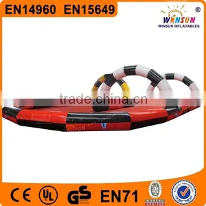 Funny Commercial Outdoor Custom Logo Inflatable Race Track for Sale thumbnail-2