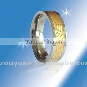 Fashion Wedding Ring for Men , Charm Titanium Ring , Wholesale Jewelry thumbnail-1