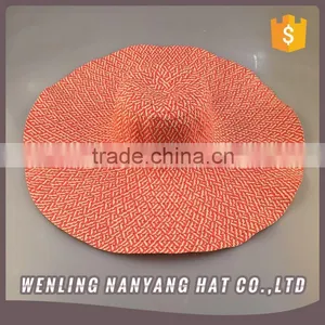 Papper Straw Weaving Hats Crushable Foldable Paper Straw Hats for Women thumbnail-4