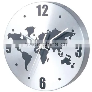 Logo Promotional Customized Aluminum Round Wall Clock China thumbnail-3