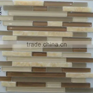 Microcrystal Glass Mix Stone Mosaic Tile 14BS45 thumbnail-1