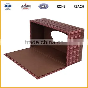 Customized Middle Size pu Leather Tissue Box for Houseware thumbnail-2