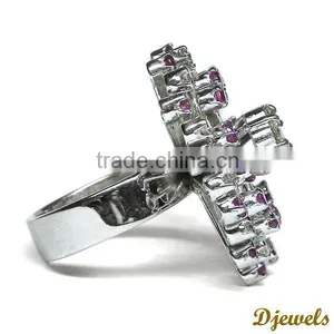 White Gold Diamond Rings 14K Diamond Gold Jewelry thumbnail-3