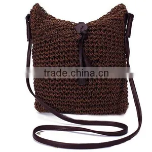 2016 New Design Fashion Woven Shoulder Bags Straw Summer Women Weave Crossbody Beach Travel Handbag thumbnail-4