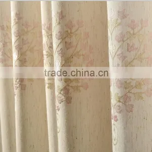 French Pleated Embroidery Woven Curtain Fabric for House Readymade Drape thumbnail-6