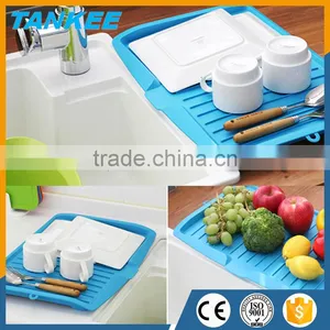 Plastic Storage Rack Over The Sink Saddle Organizer Shelf Kitchen Bath Gadgets thumbnail-1