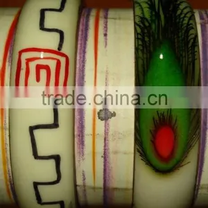 Brass Printed Bangles thumbnail-1