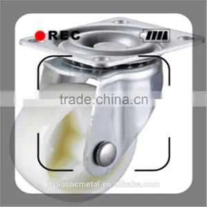 Light Duty White PP 1 Inch Castor Wheel thumbnail-1
