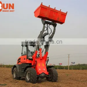 Qingdao Everun ER20 Front Loader Type Compact Wheel Loader With Wooden Forks thumbnail-3