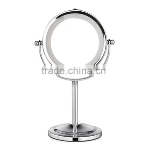 Double-sided Desktop Battery-operated Makeup Mirror With Led Light Led Cosmetic Mirror thumbnail-3