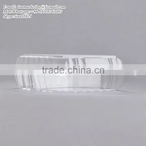 Clear Hinged BOPS Plastic Food Service Box Multi Compartment Clamshell Food Container thumbnail-3