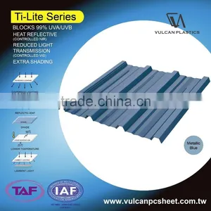Plastic Polycarbonate Silver Laminated Sheet (Ti-Lite Metallic Blue Series) thumbnail-2