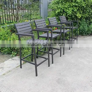 Bar Furntiure Plastic-wood High Table And Chair thumbnail-4