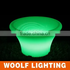 Outdoor Garden Plastic Glowing Rechargeable Led Fruit Pots With Remote Control thumbnail-1