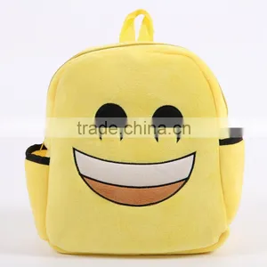 New Design Emoji Plush School Backpack For Children thumbnail-3