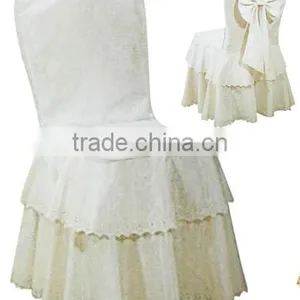 Romantic Banquet Spandex Skirt Chair Cover for Wedding Used thumbnail-1