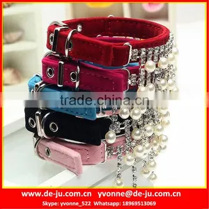 Adjustable Rhinestone Colorful Spike Dog Collar thumbnail-1