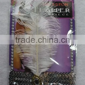 Party Sequin Feather Flapper Headband Women Flapper Headpiece thumbnail-1