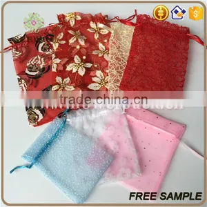 Customized Drawstring Nylon Orgazna Bag Organza Pouch thumbnail-2