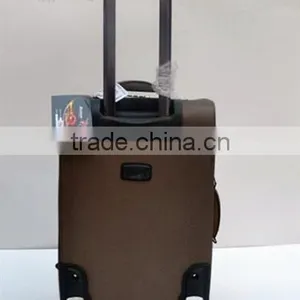 Twill Double-color Brown and Black 4pcs Luggage Set thumbnail-2