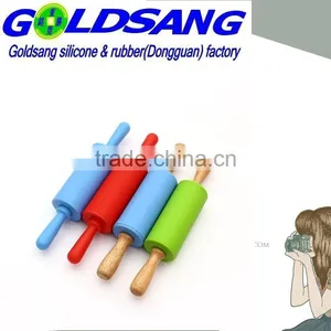 Hot Selling Silicone Flour Rolling Pin Nonstick for Children thumbnail-1